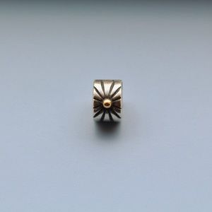 Pandora Sunburst Clip Charm Sterling 14k Gold